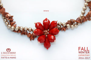 Collana in pietre naturali Abilene - Realizzata a mano con stile unico - HandMade