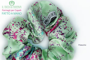 Elastico per capelli seta Pistacchio – Realizzato a mano - Il Tocco di Minerva