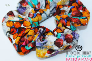 Elastico per capelli cotone Bolle – Realizzato a mano - Il Tocco di Minerva