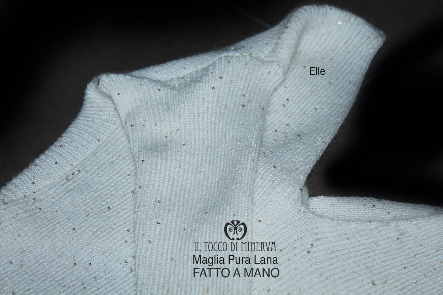 Maglia/coprispalle Donna pura lana Elle Realizzato a mano – Handmade - Il Tocco di Minerva