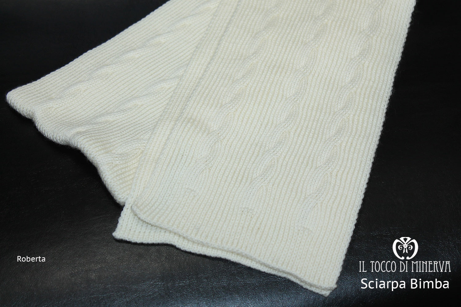Sciarpa Bimba Panna Roberta – realizzata a mano – HandMade - Il Tocco di Minerva