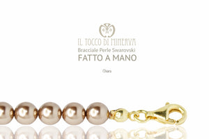 Bracciale Perle Swarovski Chiara Tortora - Realizzato a mano - Il Tocco di Minerva