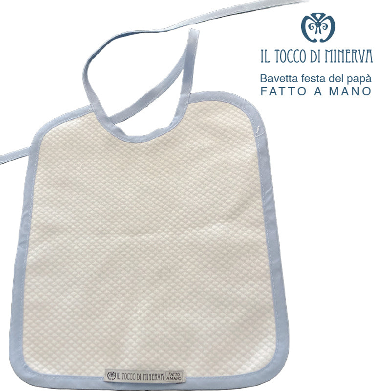 Bavaglino da bambino Festa del Papa' - Fatto a Mano - Il Tocco di Minerva