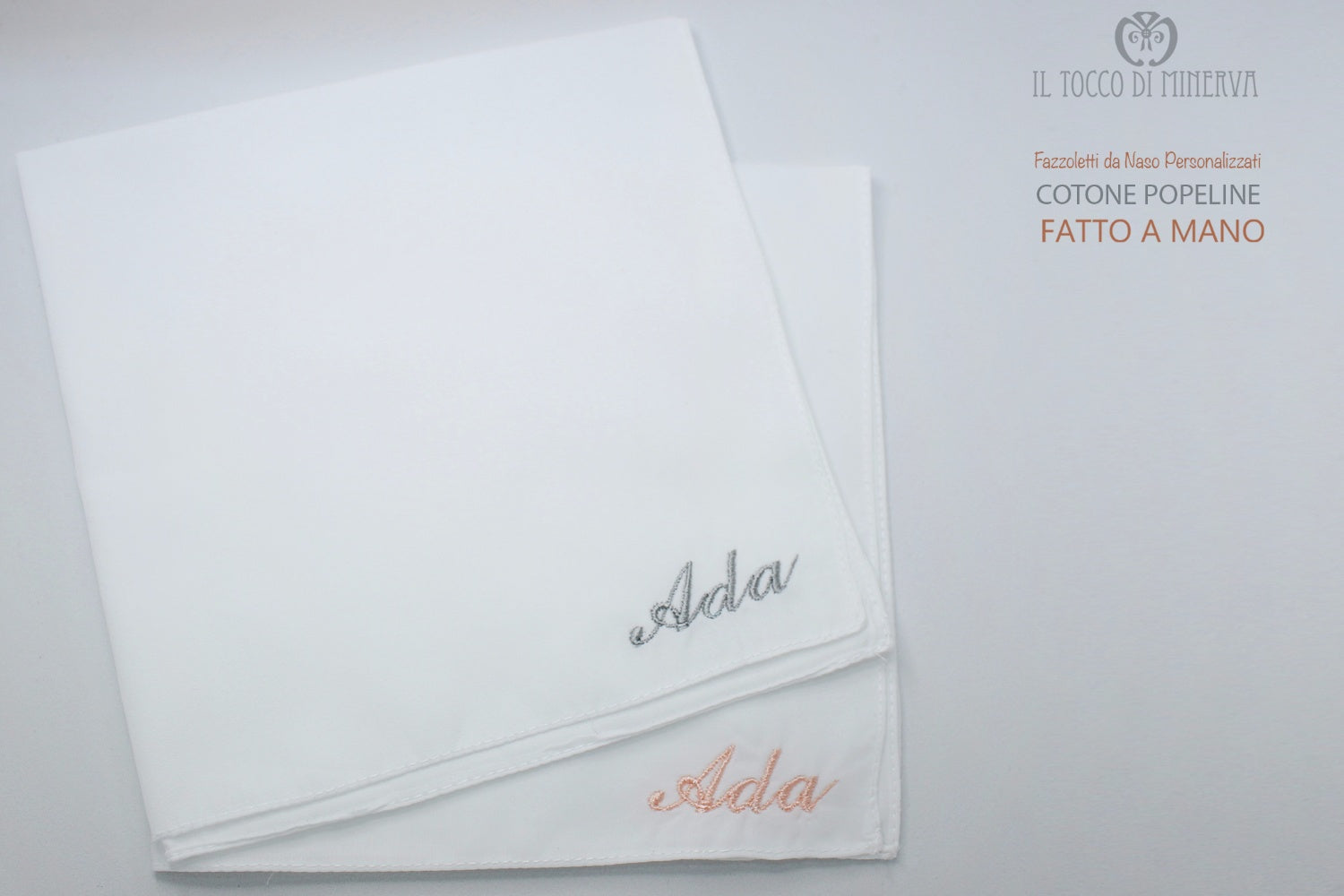 Fazzoletti Cotone Personalizzati con Nome - Fatti a Mano per Ogni Occasione