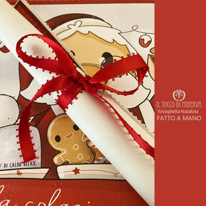 Tovaglietta Natalizia Prima Colazione linea dolce legno - Fatto a Mano - Il Tocco di Minerva