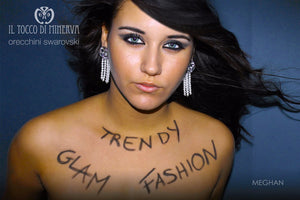 Orecchini cristalli e perle Swarovski Meghan Realizzati A Mano - Il Tocco di Minerva