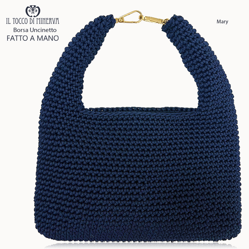 Borsa uncinetto in cordoncino Mary - Fatto a mano
