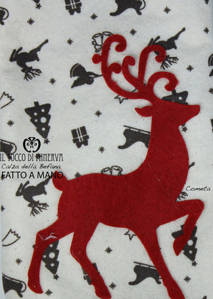 Calza della Befana Cometa Realizzata a Mano - Handmade - Il Tocco di Minerva