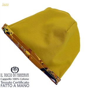 Cappello reversibile bambino100% cotone jazz - Fatto a Mano - Il Tocco di Minerva