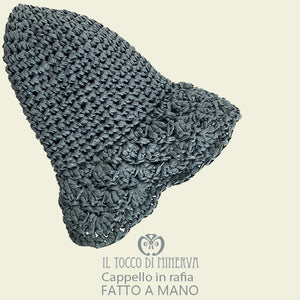 Cappello in rafia - fatto a mano - Il Tocco di Minerva