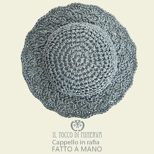 Cappello in rafia - fatto a mano - Il Tocco di Minerva