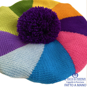 Cappello Basco pura lana Linea Carnevale - Fatto a Mano - Il Tocco di Minerva