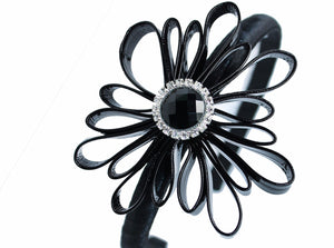 Cerchietto Nero Ecopelle Handmade - Elegante Accessorio Unico per Ogni Occasione