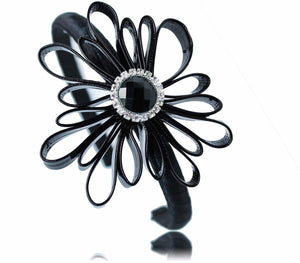 Cerchietto Nero Ecopelle Handmade - Elegante Accessorio Unico per Ogni Occasione