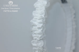 Cerchietto bianco Prima Comunione Essential Realizzato a mano - Il Tocco di Minerva