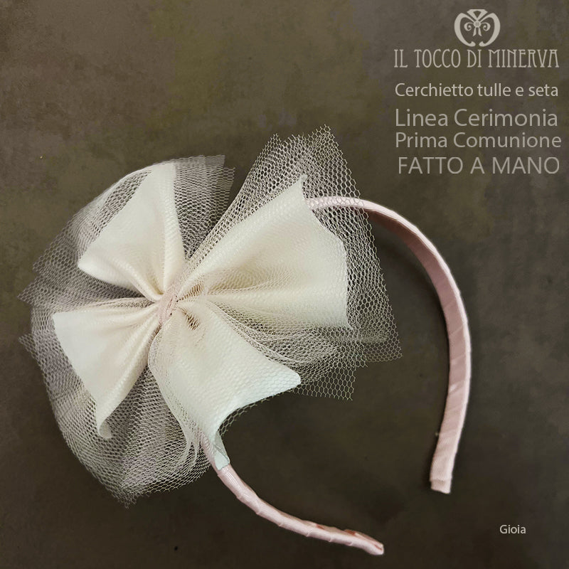 Cerchietto Linea Cerimonia Gioia Rosa cipria – Fatto a Mano