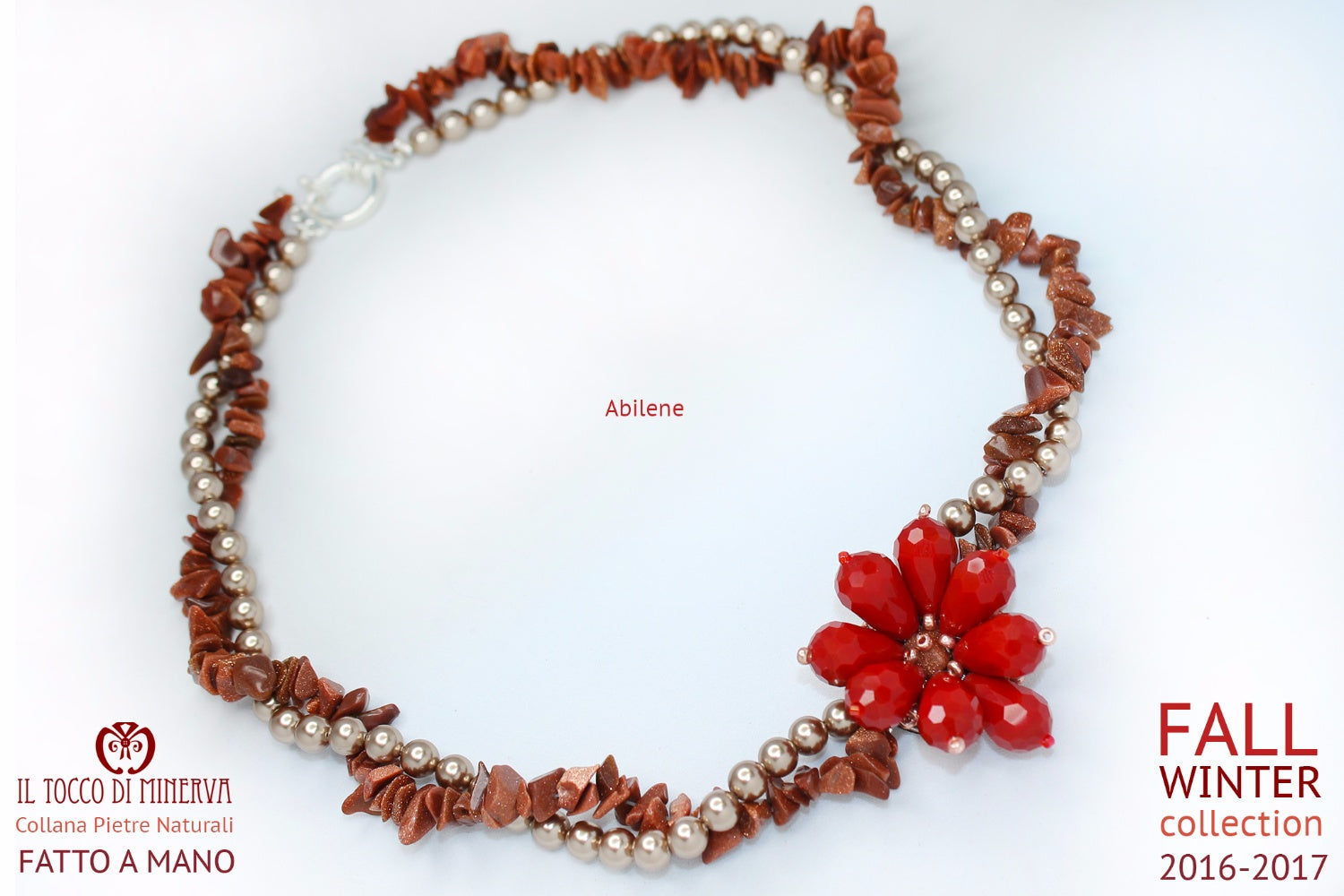 Collana pietre naturali Abilene - realizzata a mano - HandMade - Il Tocco di Minerva