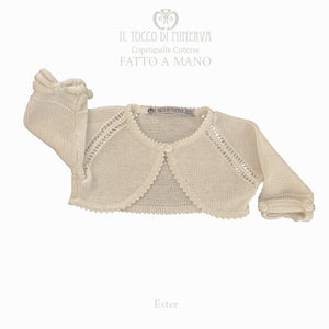 Coprispalle Bambina in cotone Ester - Fatto a Mano - Il Tocco di Minerva