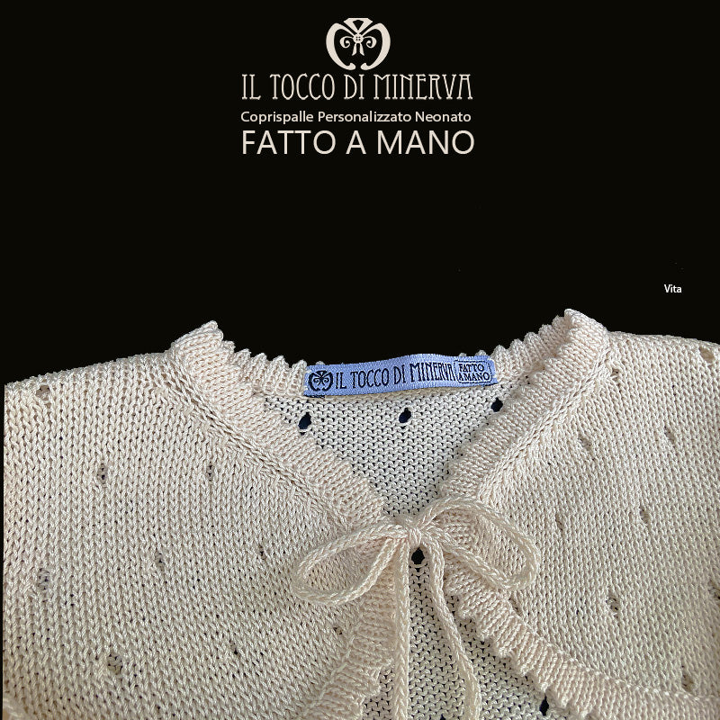 Coprispalle Neonato in cotone Vita - Fatto a Mano - Il Tocco di Minerva