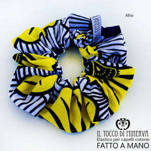 Elastico per capelli cotone Afro - Realizzato a mano - Il Tocco di Minerva