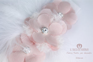 Fascia Testa per Neonato Sharon – realizzata a mano – HandMade - Il Tocco di Minerva