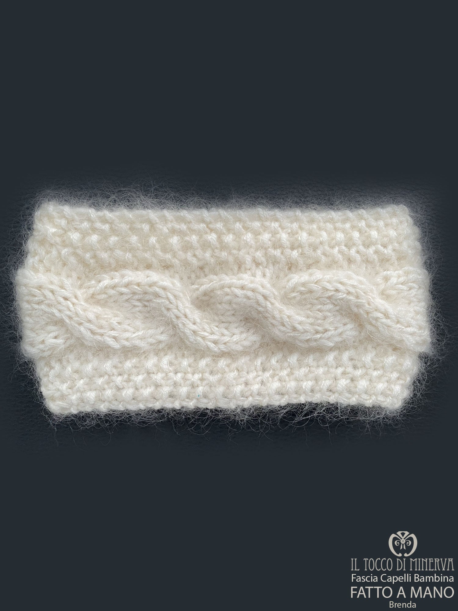 Fascia Bambina lana mohair seta brenda - Fatto a Mano - Il Tocco di Minerva
