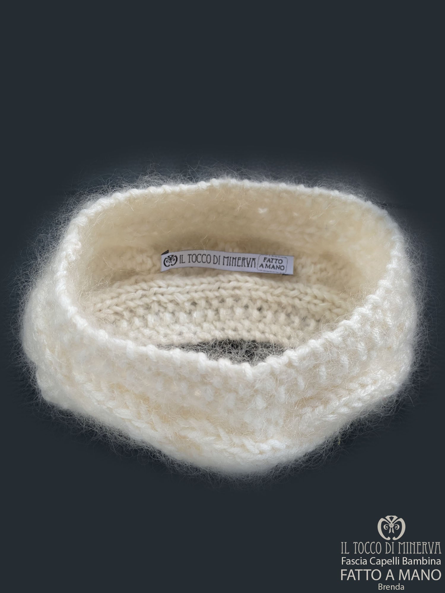 Fascia Bambina lana mohair seta brenda - Fatto a Mano - Il Tocco di Minerva