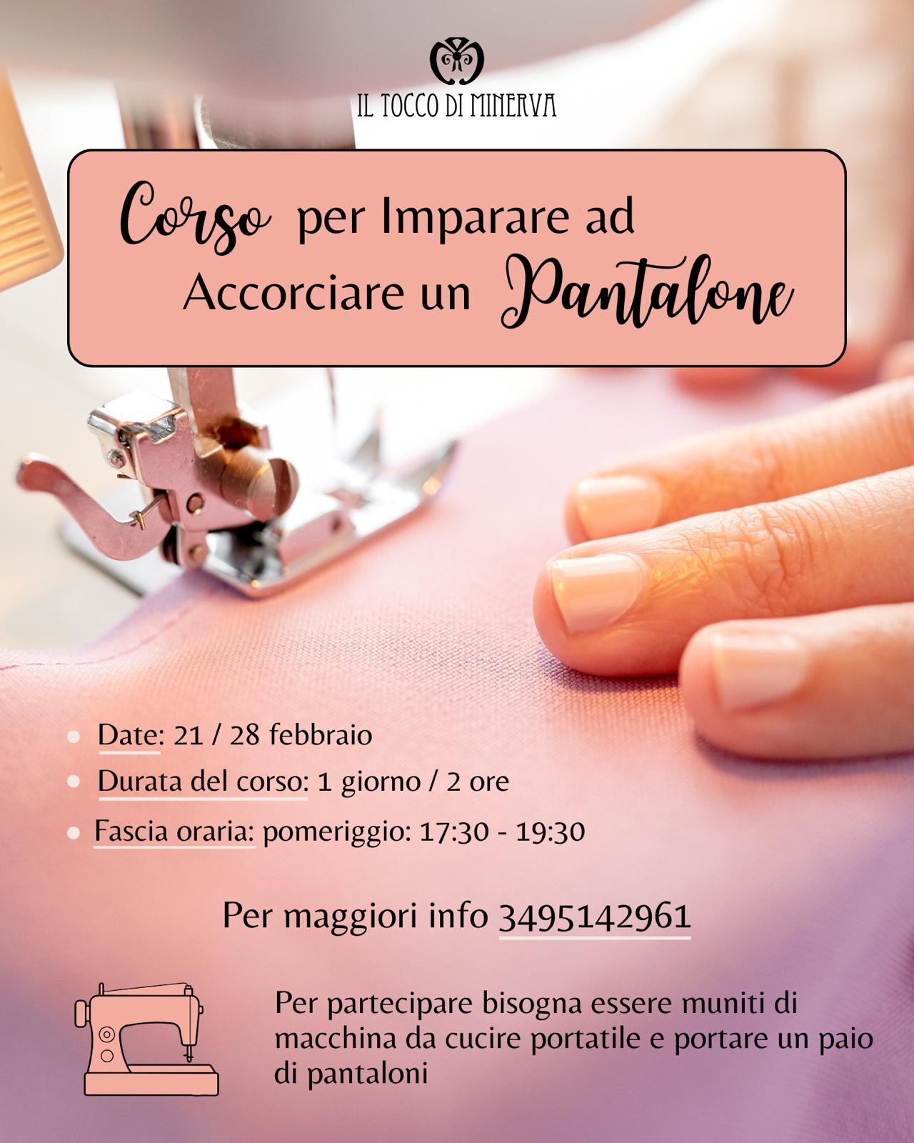 Corso per Imparare ad accorciare un pantalone