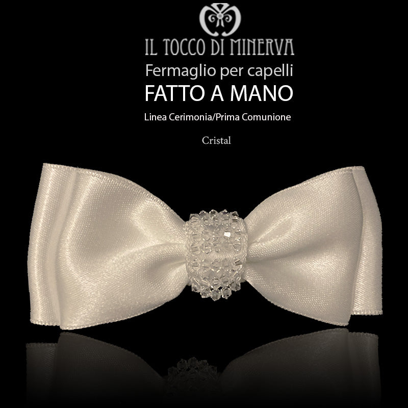 Fermaglio per capelli Linea Cristal Linea Prima Comunione/Cerimonia - Fatto a mano - Il Tocco di Minerva