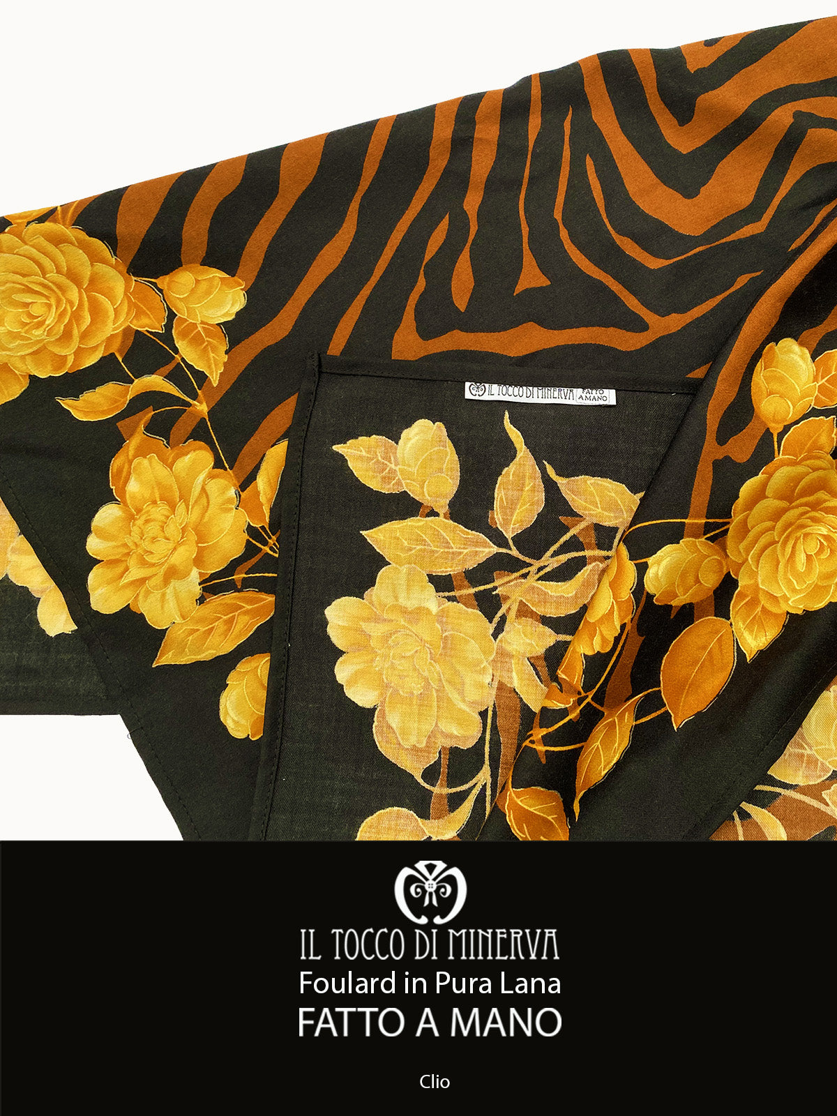 Foulard Donna in Pura Lana Clio - Fatto a Mano - Il Tocco di Minerva