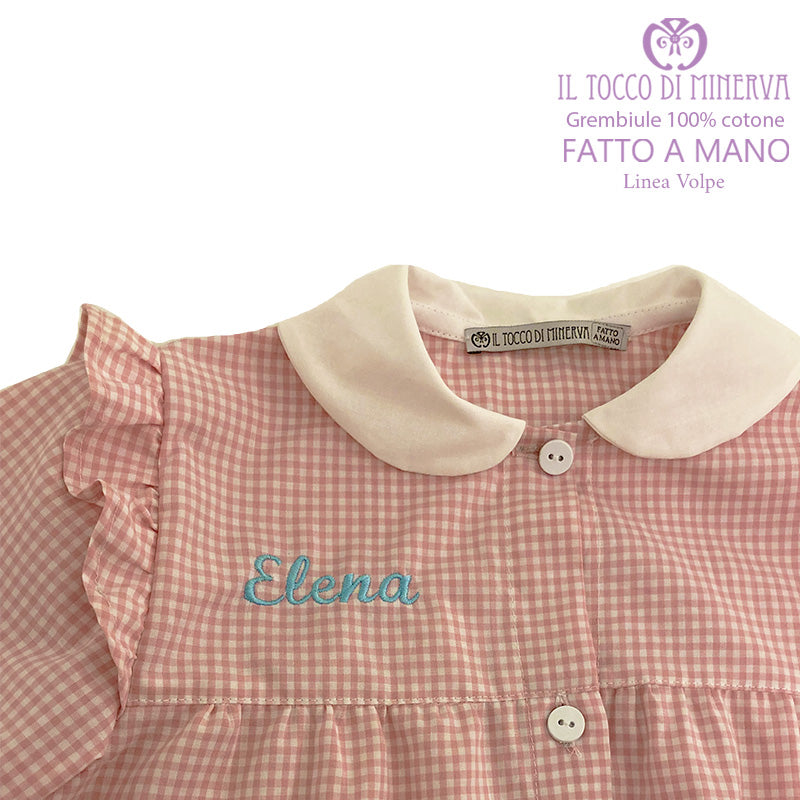 Grembiule Bimba Linea Volpe Personalizzato - Fatto a mano - Il Tocco di Minerva