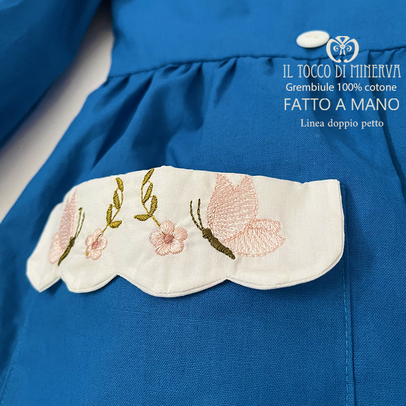 Grembiule Bimba Linea doppio petto - Fatto a mano - Il Tocco di Minerva