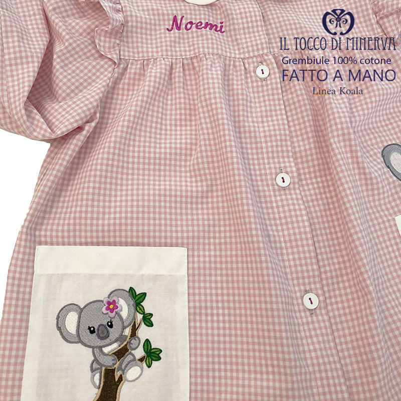 Grembiule Bimba Linea Koala Personalizzato - Fatto a mano - Il Tocco di Minerva