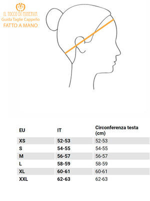 Cappello donna tortora in lana cashmere e seta Selena - Realizzato a mano - Il Tocco di Minerva