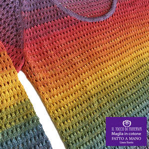 Maglia in cotone linea exotic - fatto a mano - Il Tocco di Minerva