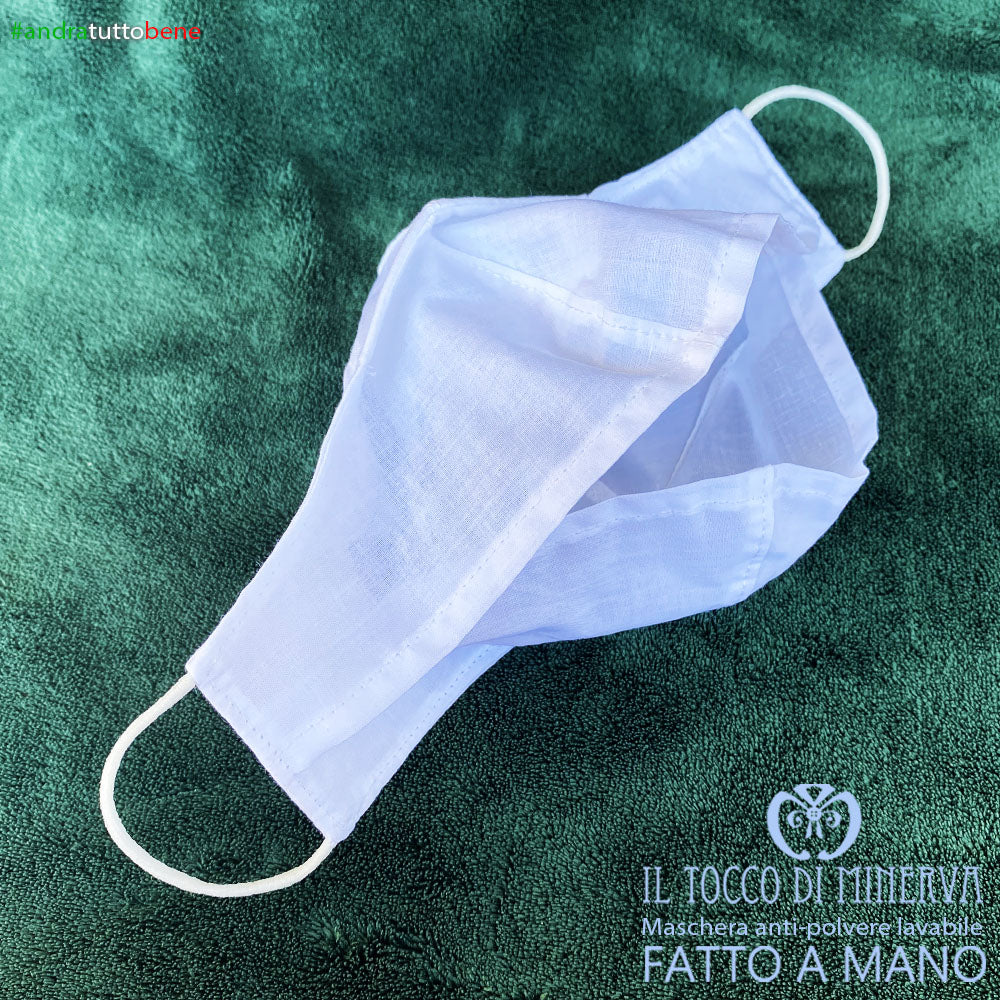 Mascherina forma 2 anti-polvere lavabile andrà tutto bene unicorno - Realizzata a mano - Il Tocco di Minerva