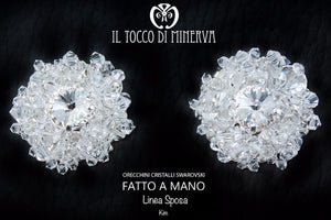 Orecchini Sposa Cristallo Swarovski Kim - Fatto a Mano