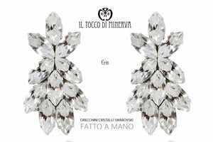 Orecchini in cristallo swarovski cristallo Eris Linea Sposa Realizzati a mano - Il Tocco di Minerva