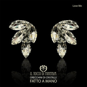 Orecchini di cristallo crystal Love Me - Fatto a Mano - Il Tocco di Minerva