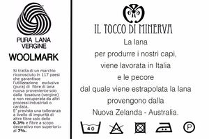 Cappello Uomo Enrico Blu Pura lana - Realizzato a mano - Il Tocco di Minerva