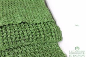 SCIARPA UNISEX FELIS – realizzata a mano – HandMade - Il Tocco di Minerva