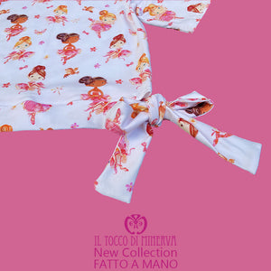 Maglietta su misura in cotone certificato da bambina ballerine - Fatto a Mano - Il Tocco di Minerva