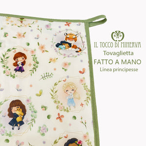 Kit scuola bambina Linea Principesse verde - Fatto a mano - Il Tocco di Minerva