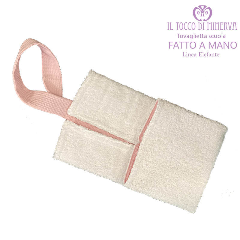 Tovaglietta asilo nido bambina Linea Elefante - Fatto a mano - Il Tocco di Minerva