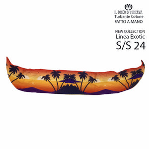 Turbante per capelli Cotone Linea Exotic Summer 24 - Fatto a Mano - Il Tocco di Minerva