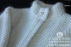 Giacchino baby Lana/Seta/Mohair Valentina 6/7anni - Il Tocco di Minerva