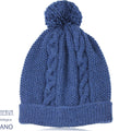 Cappello Uomo Enrico Blu Pura lana - Realizzato a mano - Il Tocco di Minerva