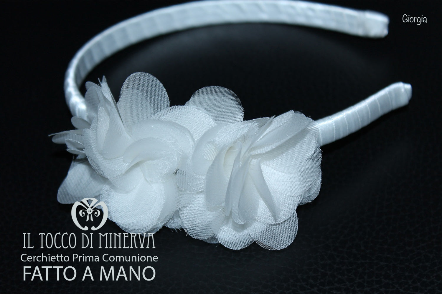 Cerchietto Prima Comunione/Cerimonia Giorgia Banco  – Realizzata A Mano - Il Tocco di Minerva