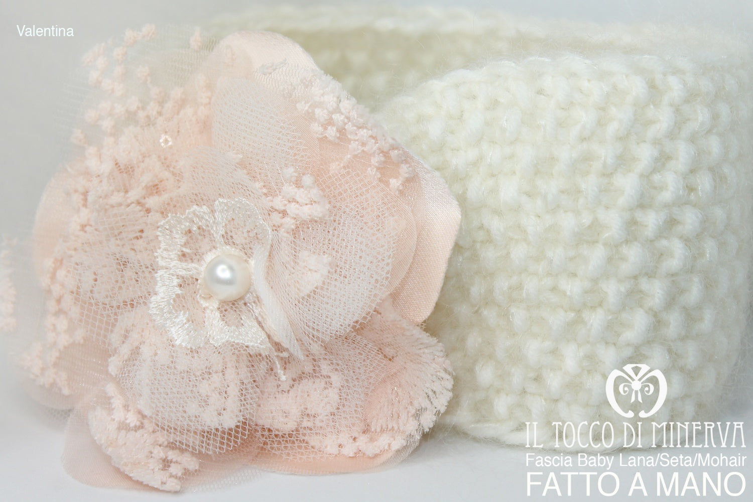 Fascia Testa Valentina in Lana – realizzata a mano – HandMade - Il Tocco di Minerva