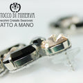 Orecchini Swarovski Kendall Doll Cipria Nero – realizzati a mano – HandMade - Il Tocco di Minerva